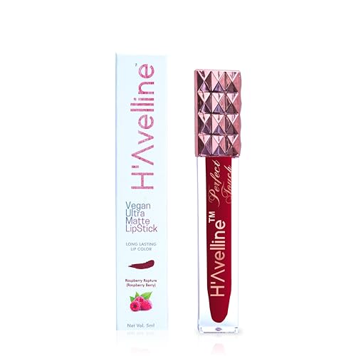 Image of H'Avelline Perfect Touch Velvet Matte Liquid Lipstick - Raspberry Rupture | Highly Pigmented | Lightweight Smooth Texture | Transfer Resistant | Long Lasting Hydrating Formula