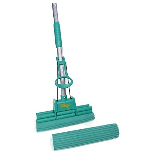 The Super Standard 11" Double Roller PVA Sponge Mop Set (Mop and 1 Extra Refill)