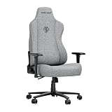 Anda Seat Novis Gaming Chair for Adults - Large Reclining Video Game Chairs, Linen Fabric Ergonomic Office Chair, Heavy Duty Back Lumbar Support - Gray Fabric Computer Chairs for Home & Work