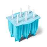 Sur La Table Rocket Pop Molds, Set of 6, Classic Rocket Shape Frozen Treat Press for Homemade Popsicles and Ice Pops, Set of 6