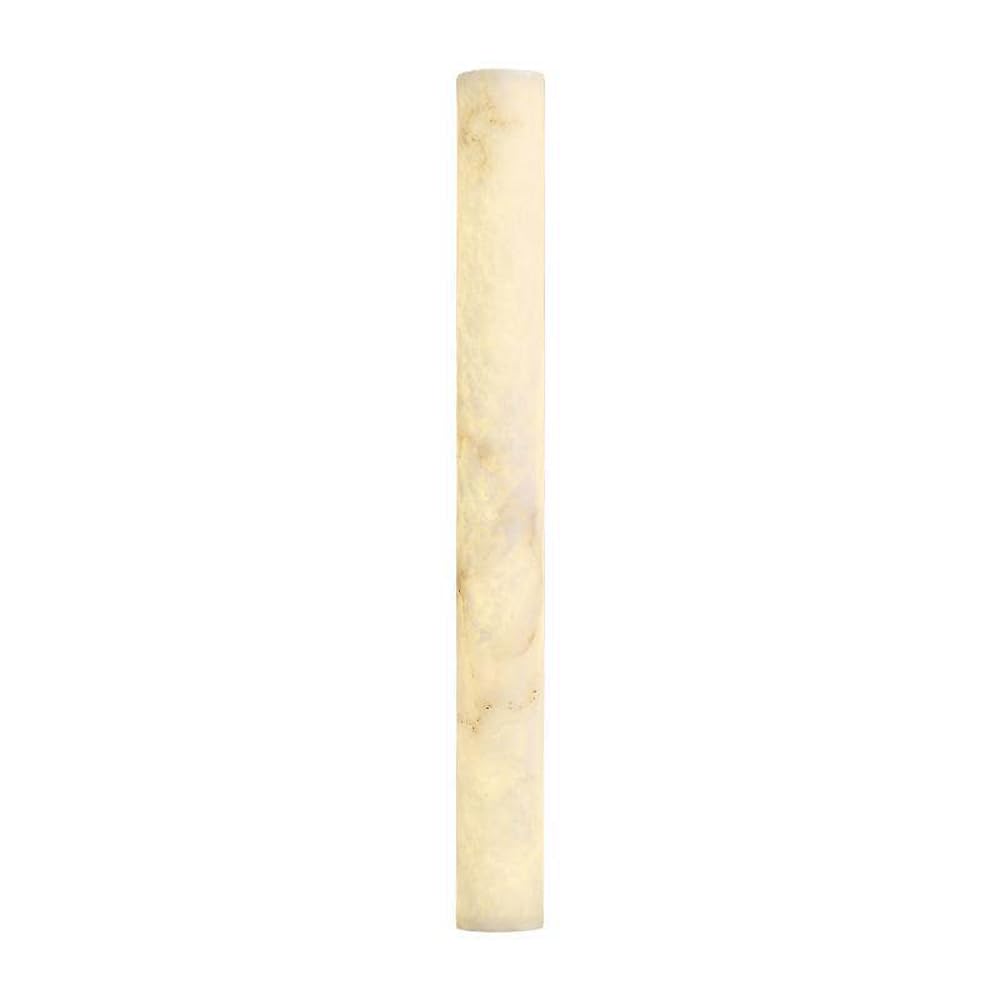 HUAYUSEDF Alabaster Wall Sconces 19.69In Spanish Marble Light Cylinder Modern 15W Sconce Lighting Long Tube 3000K Lamps Bathroom Stone Vanity Lights for Living Room Bedroom Stair Porch