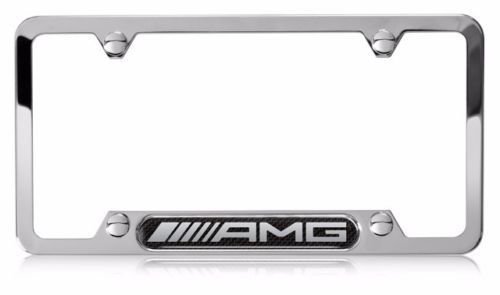 Image of Mercedes Benz Genuine Q-6-88-0123 - AMG NAMEPLATE with Carbon Fiber Insert
