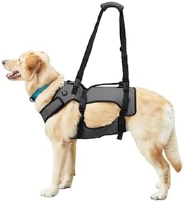 Coodeo Dog Lift Harness, Support & Recovery Sling, Pet Rehabilitation Lifts Vest Adjustable Breathable Straps for Old, Disabled, Joint Injuries, Arthritis, Paralysis Dogs Walk (Grey,2XLarge)