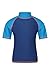 Produktbild Mountain Warehouse Rashguard für Kinder - Kurzarm-Schwimmshirt für Jungen und Mädchen mit LSF 50+ UV-Schutz, schnell trocknend, Flatlock-Nähte - Schwimmen & Neoprenanzug Blau 9-10 Jahre
