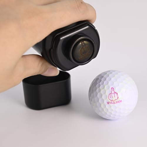 Personalized Detachable Golf Ball Stamp, Self-Inking Golf Ball Stamper, Reusable Golf Marker, Custom Design Golf Ball Line Marker Tool, Customize Golf Stamps in Any Design, Golf Ball Alignment Tool