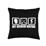 Fencer Weekend Schedule Fencing Lover Sabre Throw Pillow