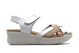  Sandalias Cuña Pitillos 6851 Blanco