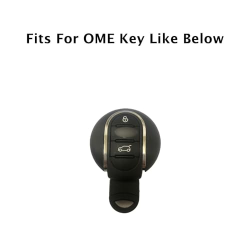BROVACS Silicone Cover Protector Case Holder Skin Jacket Compatible with BMW Mini Cooper 3 Button Smart Remote Key Fob CV4906 Black - Image 3