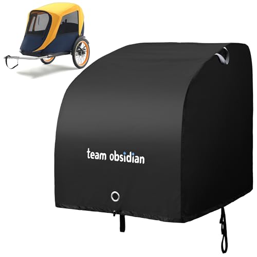 Team Obsidian Bike Cover for Trailer - Bike Trailer Storage Tent - Bicycle Cover Trailers Tarp for...
