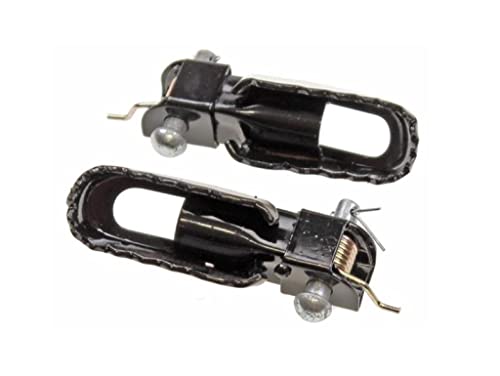 Fussrasten Satz Schwarz passend für Yamaha DT 50 80 MX – Verbesserung des Fahrerlebnisses durch robusten und bequemen Halt