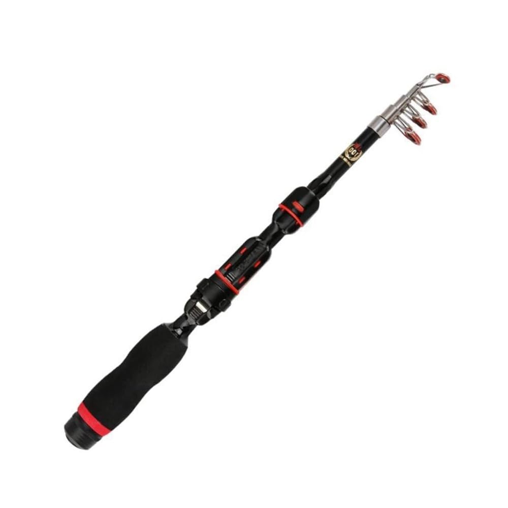 Wędka Telescopic Fishing Rod, Ultralight & Portable, Durable Travel Pole do połowu w wodzie słonej i słodkiej