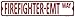 Firefighter-Emt Way Metal Novelty Street Sign K-445