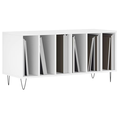 ARKEM Armoire à disques blanc 100x38x48 cm bois d’ingénierie,Chaine Hifi Avec Platine Vinyle,Rangement Disque Vinyle - Les Beatles, Paul McCartney, John Lennon, RIngo Starr, George Harrison ARKEM Armoire à disques blanc 100x38x48 cm bois d'ingénierie,Chaine Hifi Avec Platine Vinyle,Rangement Disque Vinyle – Image 4