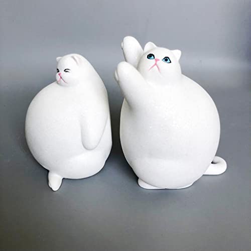 Serre-livres robuste résine chat au design haut de gamme - 5
