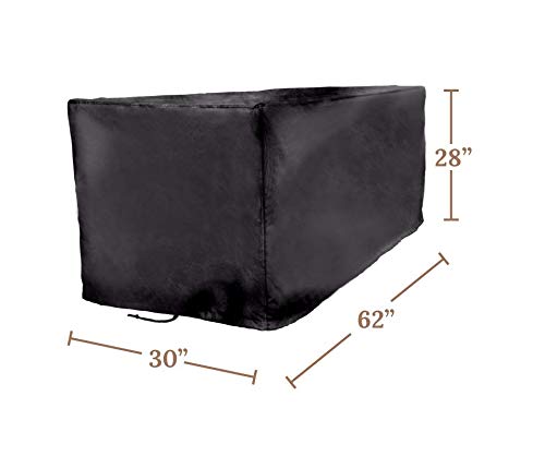 Sturdy Covers Deck Box Defender Cover - All-Season Outdoor Deck Box Cover (Black, Large) - Image 6