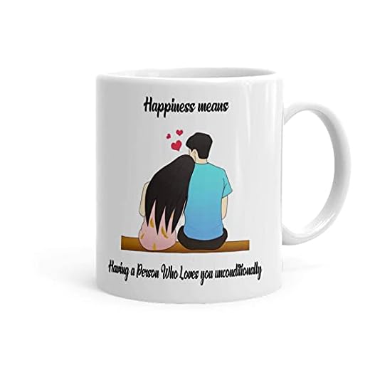 NA Lycka betyder ovillkorlig kärlek citat tryckt kaffekopp man fru flickvän vän kärleksgåvor (P21Lvm-13)