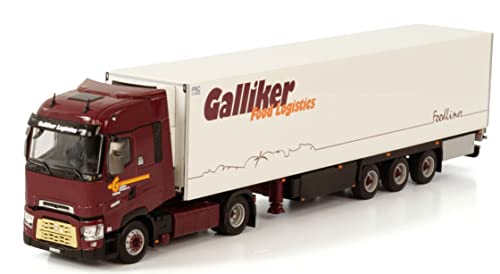 Renault T High 4X2 remorque frigorifique Galliker pour diorama et vitrine
