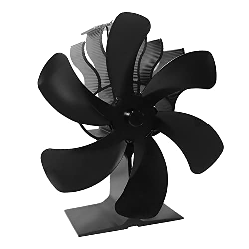 GEOINU Wood Burning Stove Fireplace Fan Silent Motors Heat Powered Circulates Warm/Heated Air Eco Stove Fan for Gas/Pellet/Wood/Log Stoves