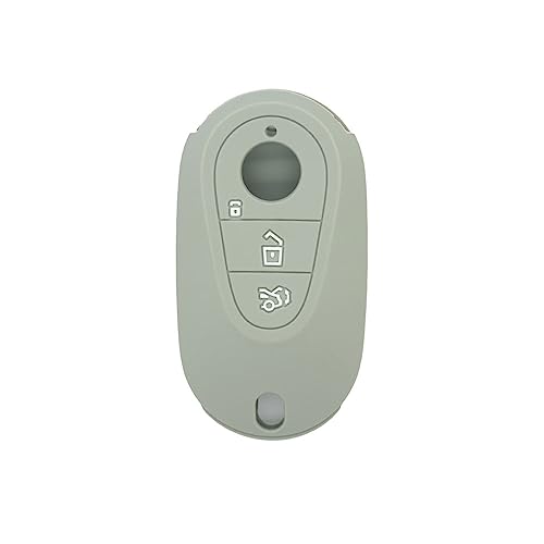 BROVACS Silicone Cover Protector Case Holder Skin Jacket Compatible with MERCEDES BENZ 3 Button Remote Key Fob CV2953 Grey - Image 3
