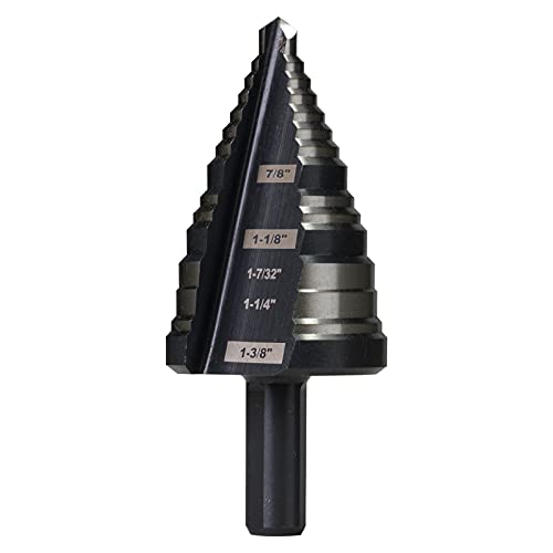 Sharptool 1/4 To 1-3/8 Inches Hss Step Drill Bit For Metal, Plastic, Wood, Aluminum, Heavy Duty Unibit With Multi Hole Sizes #TOP1