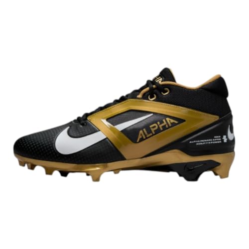Image of Nike Alpha Menace 4 Elite Football Cleats (FD7036-600, University Red /Team Red /Black /White)