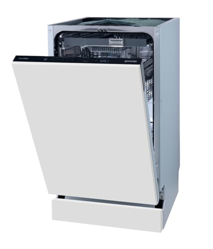 Gorenje GV583C10 Vollintegrierbarer Geschirrspüler, 45cm, 10 Maßgedecker, TotalDry automatische Türöffnung, ExtraHygiene, vollständiger Überlaufschutz, Spültemperatur bis 65°C