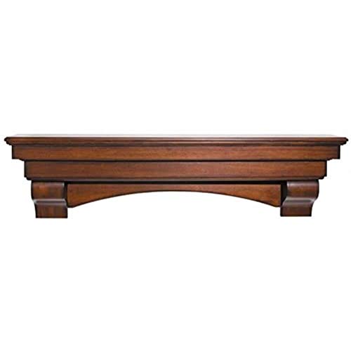 Pearl Mantels 495-48-70 The Auburn Mantel Shelf, 48", Cherry Distressed Finish
