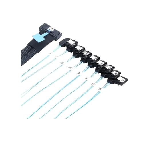 MCIO 74P 8X 8I S/AS SFF-8654 Adaptador Fem 0.8 m miniatura 2