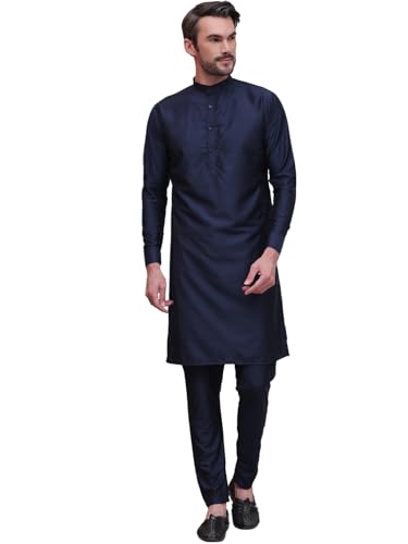 Maple Clothing Kurta Pajama Set Solid Color Indian Clothing for