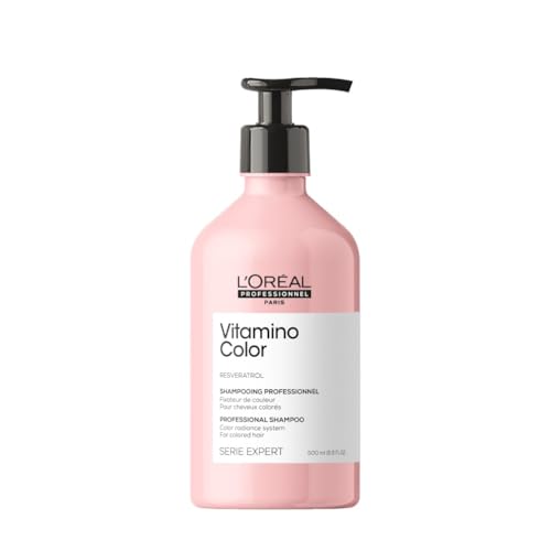 L’Oréal Professionnel | Champú Protector de Color con Resveratrol, para Pelo Teñido, Vitamino Color, 500 ml