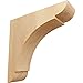 Ekena Millwork BKTW01X06X06OLRO Small Olympic Wood Wood Brackets, 1 3/4"W x 6"D x 6"H , Red Oak