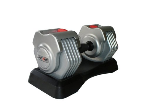 Lifecore Corebell 5- to 30-Pound Adjustable Dumbbell System with Stand