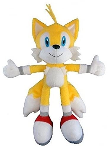 2 Bonecos Pelúcia Turma Do Sonic Tails 35 Cm Pelucias