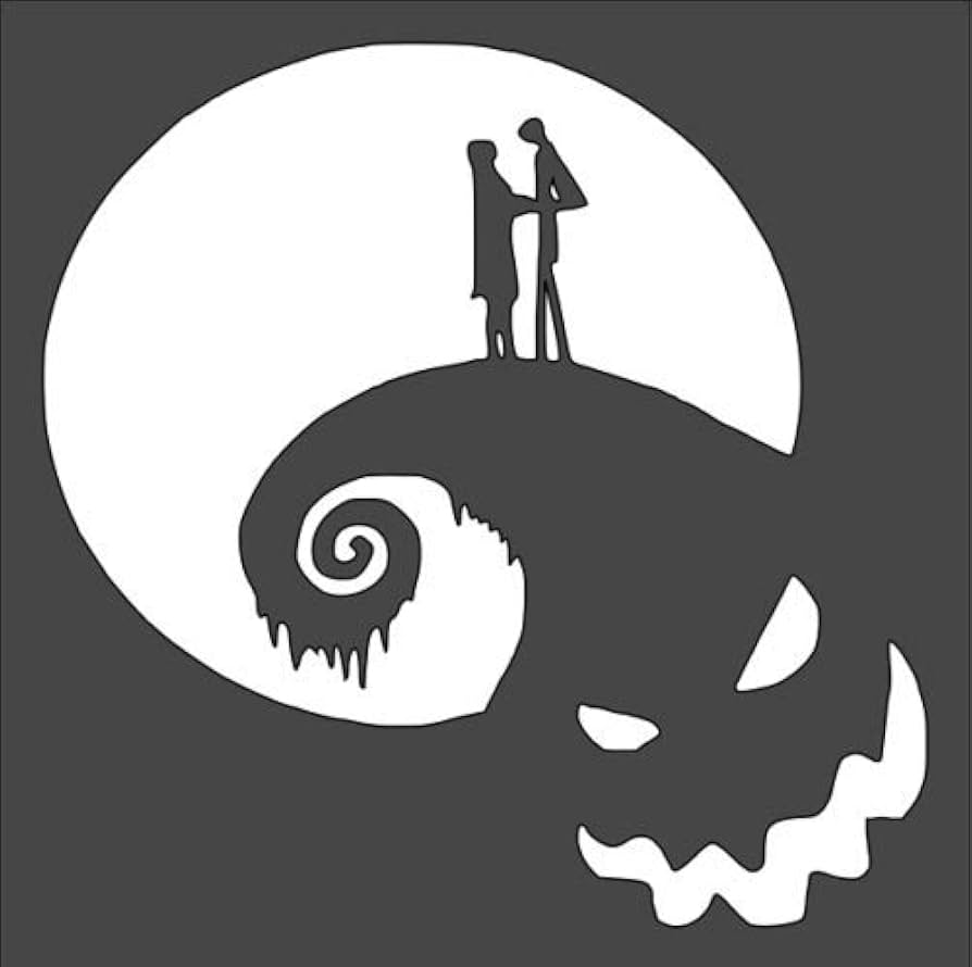 Amazon.com : Custom Stencil Character Jack Sally Nightmare 5.5 x 5.5 : Arts, Crafts & Sewing
