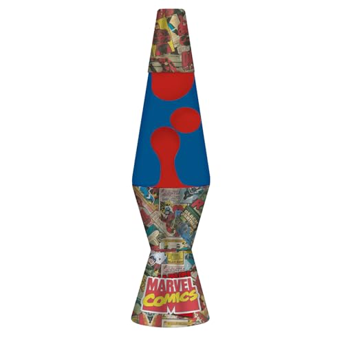 WONDEE Disney Lámpara de Lava de Marvel, Lámpara Lava Niños y Adultos de tus Personajes Favoritos para Decorar la Habitación, Cosas/Regalos Disney Marvel Avengers Originales
