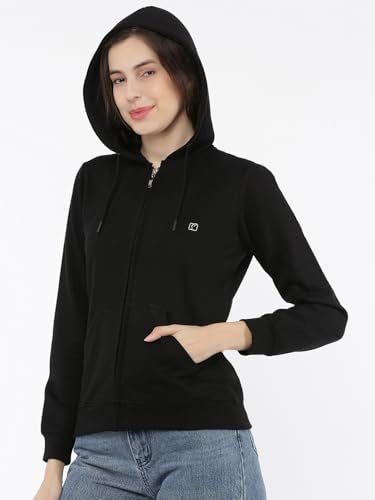 Image of Rupa Softline Zippered Women's Hoodie with Zipper | Trendy Colors| Be Effortlessly You