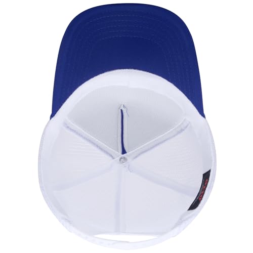 Image of OTTO Polyester Foam Front 5 Panel High Crown Mesh Back Trucker Hats in 97, Bulk, Wholesale