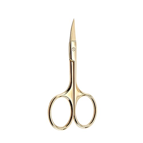 IWOWHERO Men's Grooming Kit 4pcs Stainless Steel Beard Scissors Mustache Trimmer Precision Shears Random