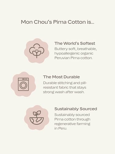 MON CHOU Kids Organic Cotton Pajamas Set - 100% Pima Cotton PJ Set - Luxury Longsleeve Pajamas for Kids and Toddlers3