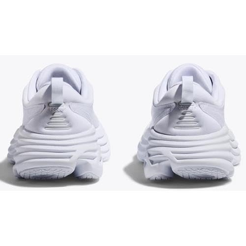 HOKA HOKA Women's Bondi 8 Sneaker, White/White, US Size 10.5