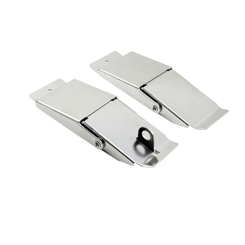 304 Stainless Steel Clasp Spring Hidden Industrial Hardware Concealed Chassis Toolbox Buckle Safety Lock DK607-3(Buckle)