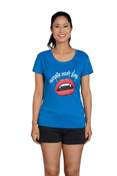 Image of Go Devil Women's Casual Printed Round Neck Oversized Stylish T Shirt