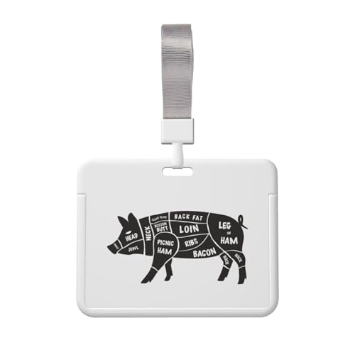 名札ケース 焼肉定食 豚肉の部位 とんかつ定食 ネームホルダー 名刺ホルダー IDカードケース パスケース IDカードケース おしゃれ カードホルダー バッジホルダー 首掛け 吊り下げ名札 定期入れ 名刺入れ 旅行用品 学生証 贈り物