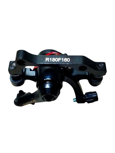 Image of Universal F180 R160 Mechanical Disc Brake Caliper - Front /Rear Compatible | Aluminum Alloy Bicycle Disc Brake for MTB, Road & Folding Cycles (Black)