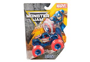Monster Jam Captain America 1:64 camion miniature Marvel jouet enfant 3 ans