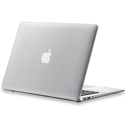 Kuzy MacBook Air 13 inch Case A1466 A1369 Soft Touch Cover for Older Version 2017, 2016, 2015 Hard Shell - White