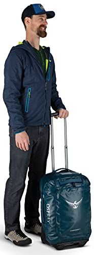 Osprey Transporter 40L Wheeled Travel Duffel Bag, Venturi Blue