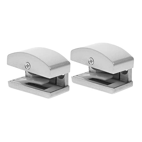 HORIALENCE 2 guías de puerta de ducha ajustables para puertas correderas, elegante guía de cabina de ducha para evitar puertas de cristal