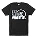 Eat Sleep Wrestle T-Shirt | Wrestling Tees by ChalkTalk SPORTS | Black | Youth Medium