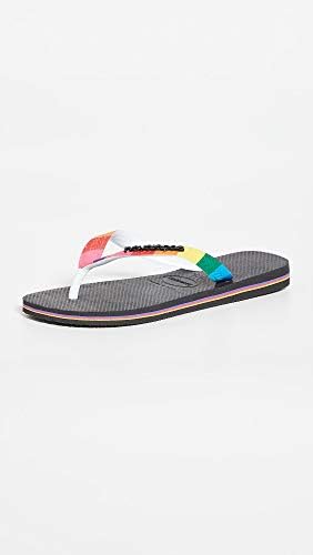 Havaianas Women's Top Pride Strap Flip Flop Sandal, Black, 7-8 | Image 4